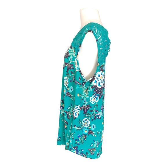 Daniel Rainn NWT Woman’s Fantine Green Floral Floral V Neck Crochet Lace Size 1X - Picture 10 of 14